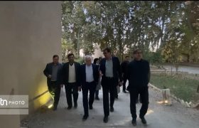 بازدید برزین ضرغامی مدیر عامل صندوق احیا از مجموعه میراث جهانی باغ پهلوانپور و سوییت های اقامتی مجموعه